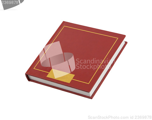 Image of Simple red square book isolated