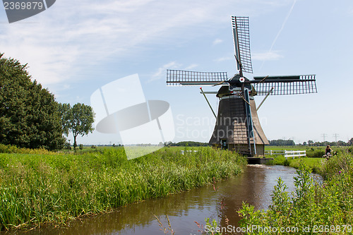Image of Traditional old dutch windmill