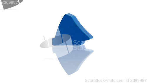 Image of Blue unique pawn isolated