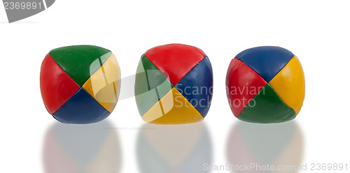 Image of Three juggle balls isolated