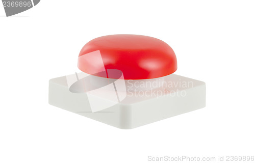 Image of Red button control isolated