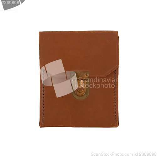 Image of Antique leather bag isolated