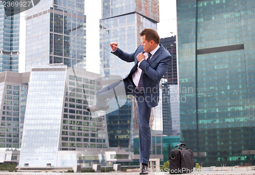 Image of training businessman