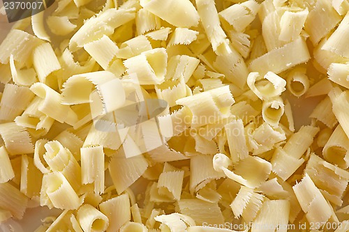 Image of white chocolate shaving background