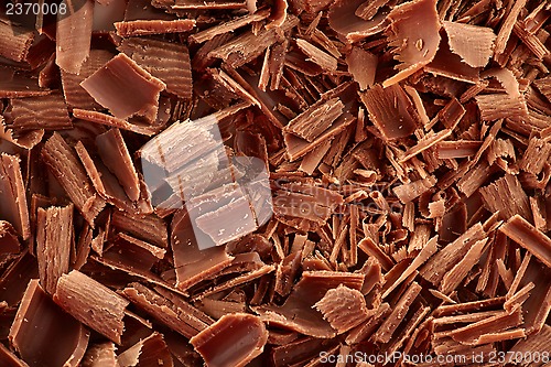 Image of chocolate shaving background