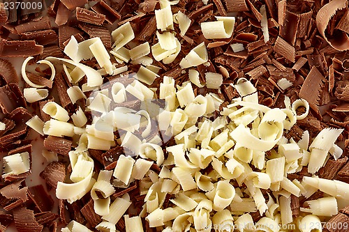 Image of chocolate shaving background