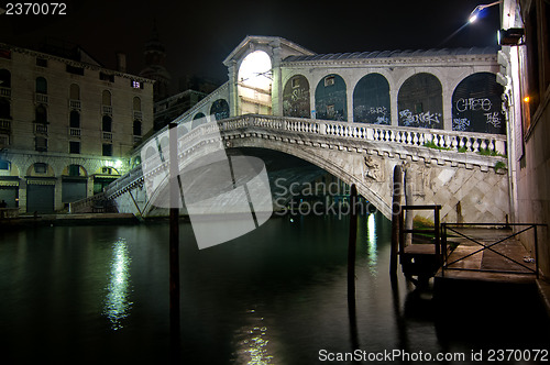 Image of Venice Italy Rialto bridge view