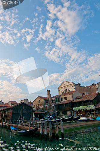 Image of Venice Italy San Trovaso squero view