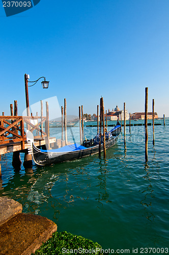 Image of Venice Italy pittoresque view of gondolas 