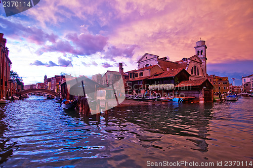 Image of Venice Italy San Trovaso squero view