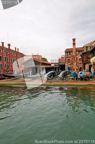 Image of Venice Italy San Trovaso squero view