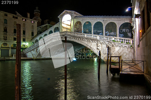 Image of Venice Italy Rialto bridge view