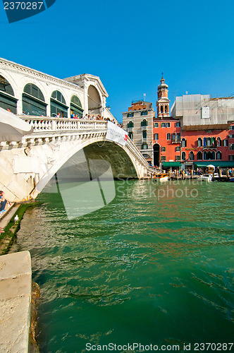 Image of Venice Italy Rialto bridge view