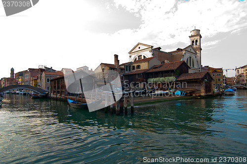 Image of Venice Italy San Trovaso squero view