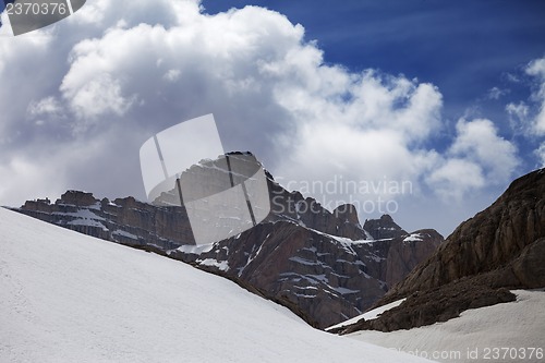 Image of Rocks and snow