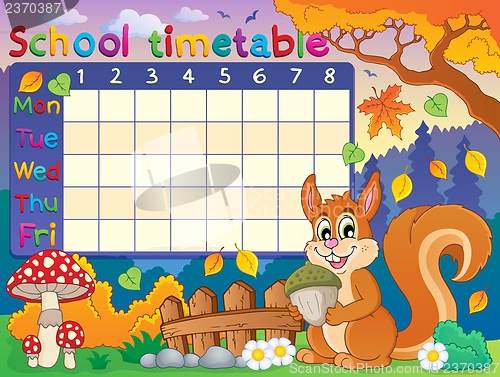 Image of School timetable thematic image 6