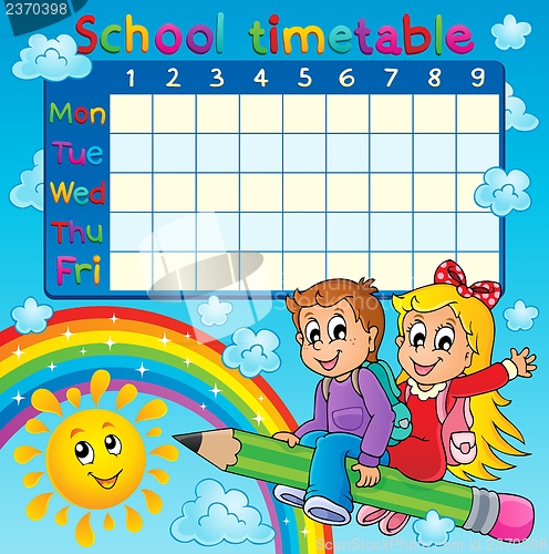 Image of School timetable thematic image 2