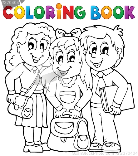 Image of Coloring book pupil theme 1