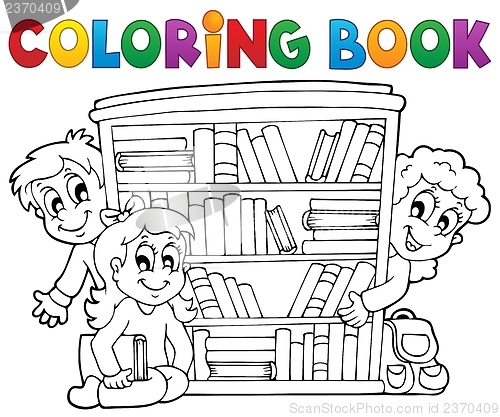 Image of Coloring book pupil theme 2