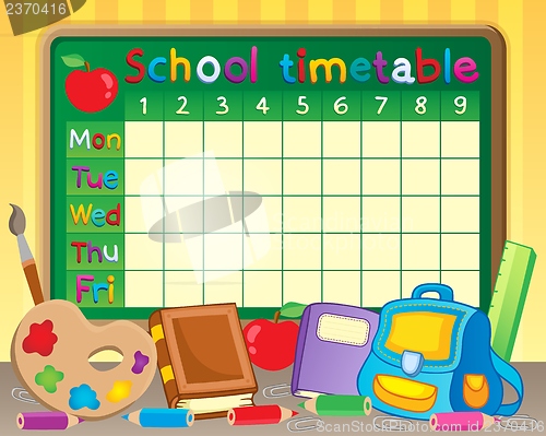 Image of School timetable theme image 3