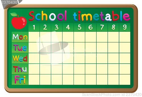 Image of School timetable theme image 2