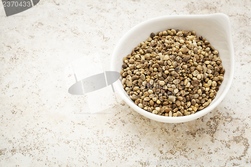 Image of dry hemp seeds