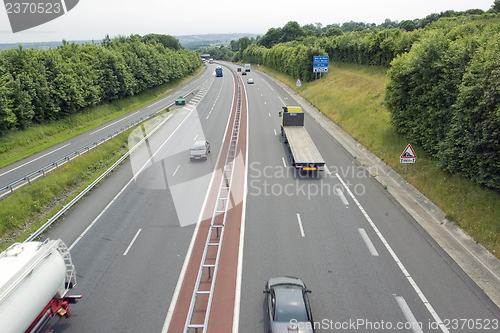 Image of highway scenery in France