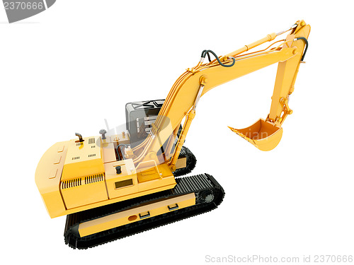 Image of Excavator isolated 