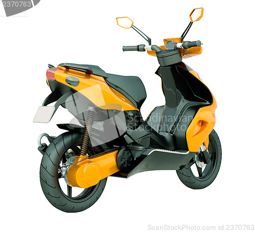 Image of Modern scooter isolated