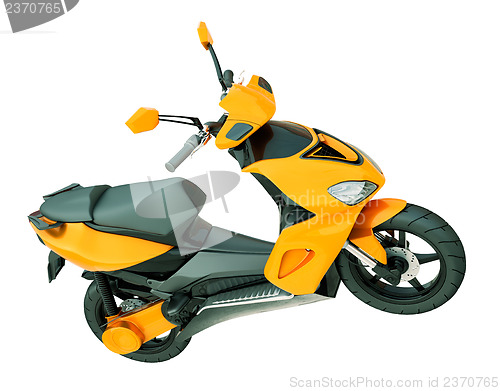 Image of Modern scooter isolated