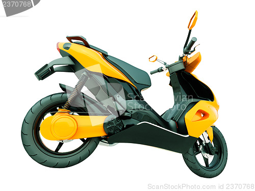 Image of Modern scooter isolated