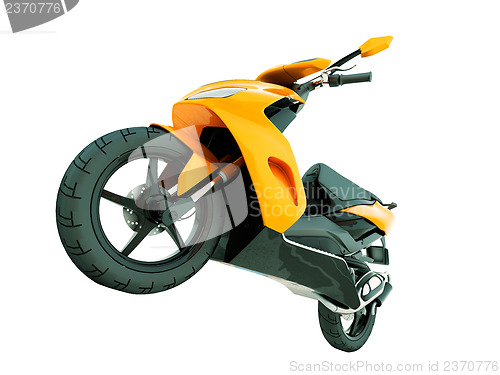 Image of Modern scooter isolated