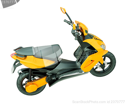 Image of Modern scooter isolated