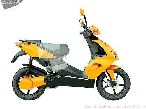 Image of Modern scooter isolated