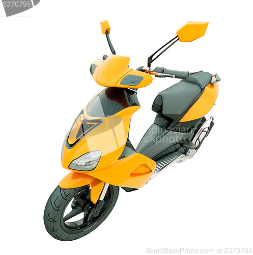 Image of Modern scooter isolated