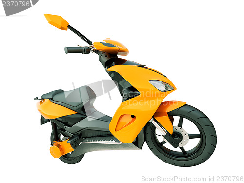 Image of Modern scooter isolated