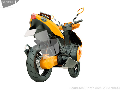 Image of Modern scooter isolated