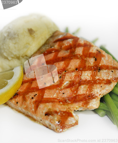 Image of Salmon With Mashed Potatoes