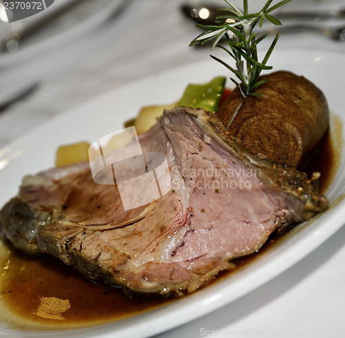 Image of Meat With Potato And Vegetables