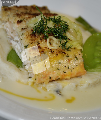 Image of Salmon With Mashed Potatoes