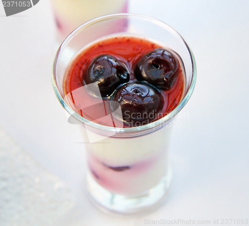 Image of Dessert with cherries