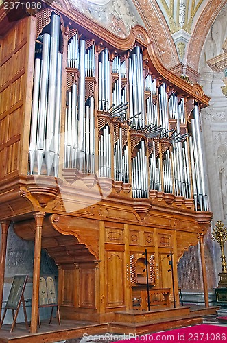 Image of Christian church organ