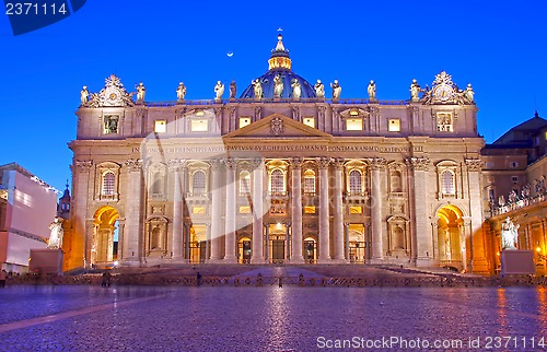 Image of Vatican in night