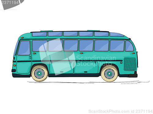 Image of Vintage bus cartoon