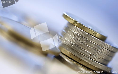 Image of Towers of euro coins