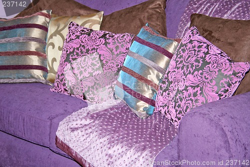 Image of Purple pillows