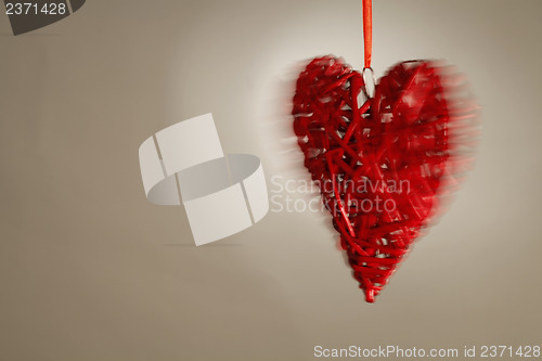 Image of Hand made red heart