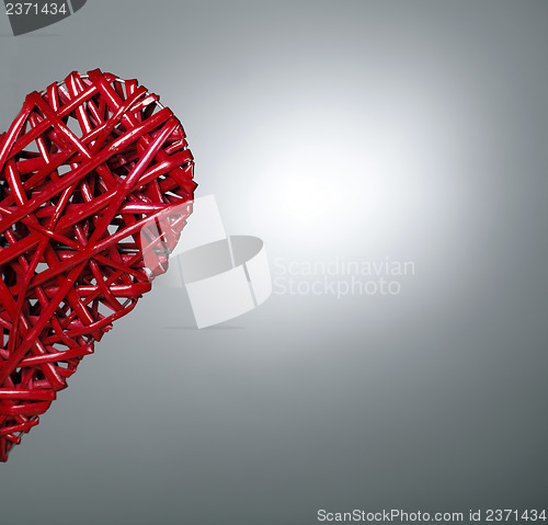 Image of Hand made red heart