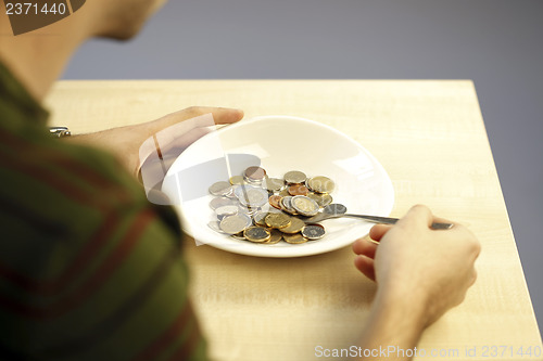Image of Eating some coins