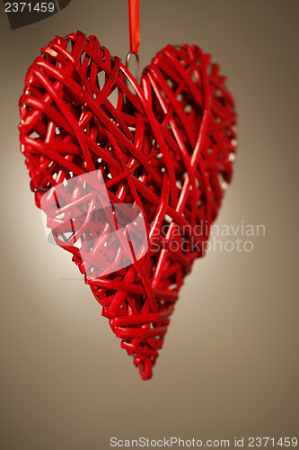 Image of Hand made red heart